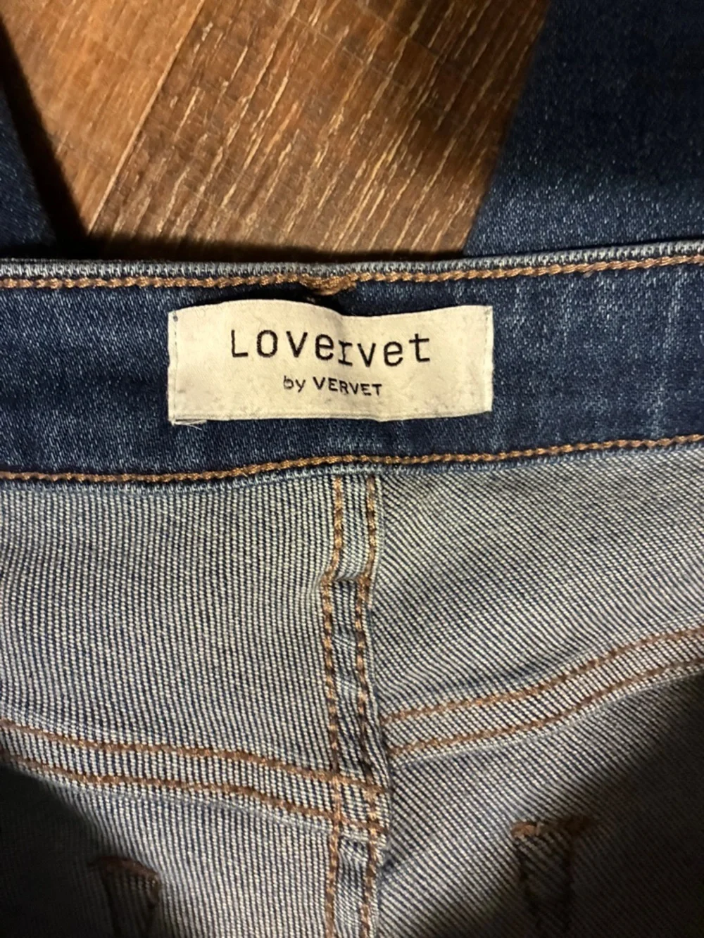 VERVET Women's High-Rise Raw Step Hem Cropped Kick Flare Jeans size 26 - Picture 8 of 8